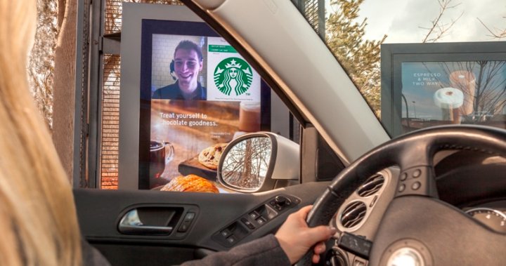Starbucks drive through